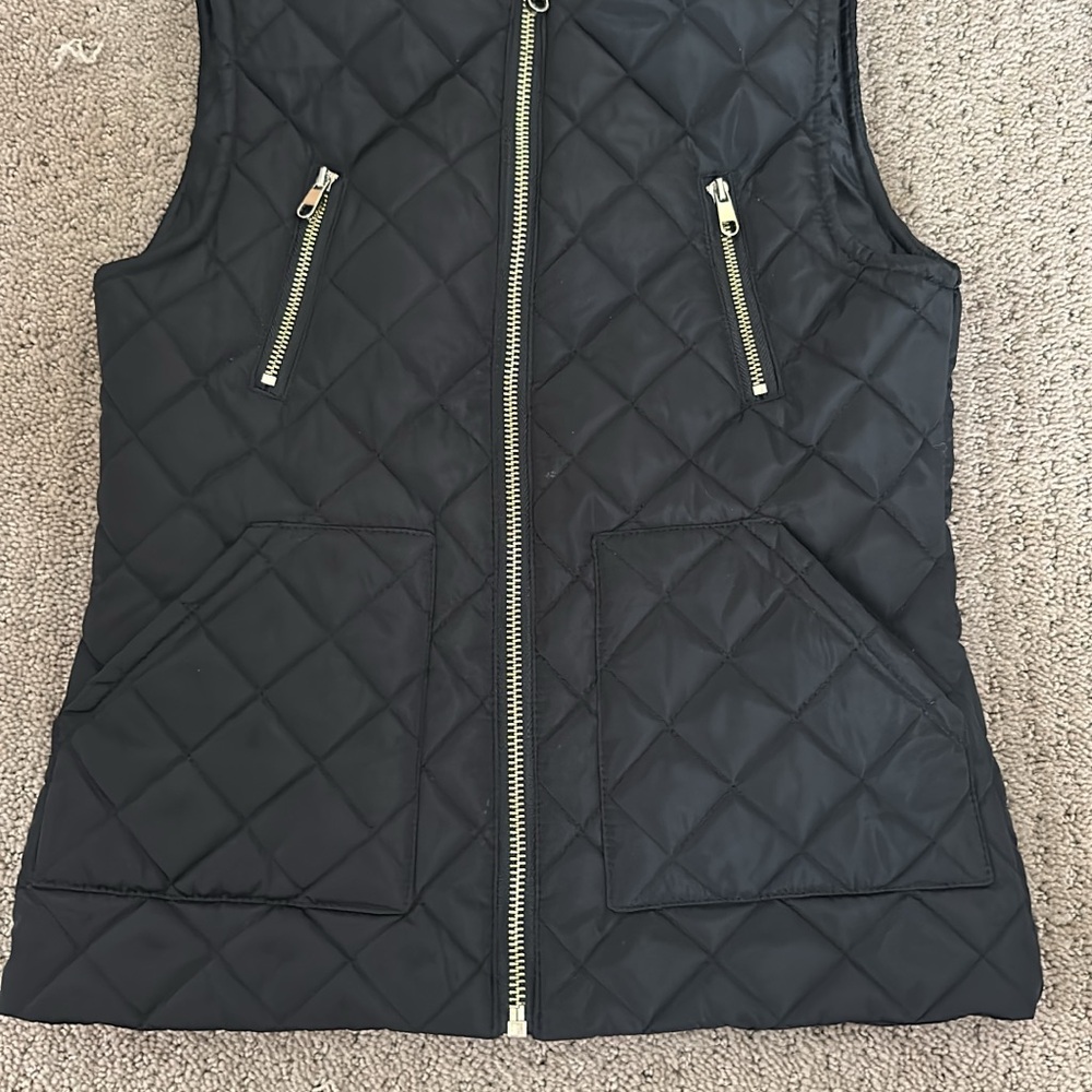 Copper Key Black Quilted Insulated Vest
